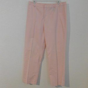 Studio by Liz Claiborne Pink Cotton Stretch Career Pants Size 12